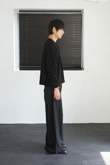 tailored wide slacks