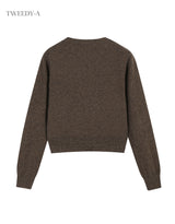 Basic Cashmere Blend V-Neck Cardigan - 5 Colors