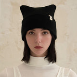 VA Label Square Beanie / Black