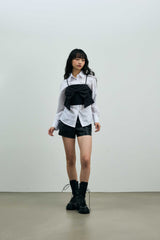 ARI RIBBON BUSTIER / BLACK