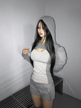 pistachio two tone hoodie(3 color) 