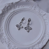 Luna Blossom Huggies Piercing - Silver color