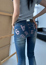 NEEDLEPOINT BOOTSCUT DENIM