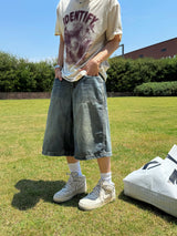 Toony denim Bermuda pants