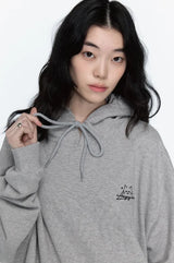26FW★ Hanging Cats Embroidered Hoodie