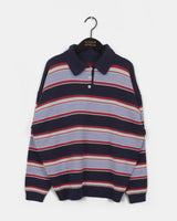 Kipek Stripe Color PK Collar Knitwear