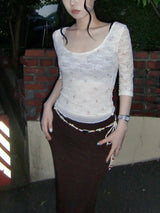 Vintage Rosy Lace T