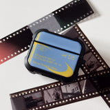 Dusty, Nostalgic Vibes AirPods Case Epoxy Bumper (PowderBlue/Goldenrod)