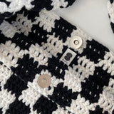 [MADE] Étang バゲットバッグ | チェッカーボードブラック
