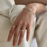 Float pearl ring (silver) *1PCS