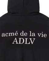 25FW BASIC LOGO NAPPING HOODIE BLACK