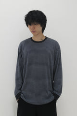Symbol Logo Stripe T-Shirt Charcoal