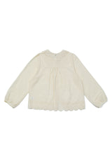 Cottage Embroidery Garden Blouse [Ivory]