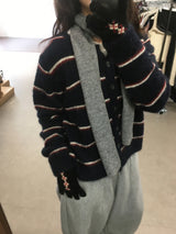 Multiple Stripe Cardigan (2color)