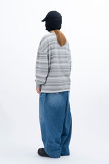 Lable Incision Line Wide Denim
