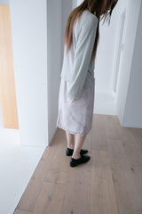nylon flower midi skirt(2colors)
