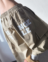 Vendor Print Tattoo Balloon Cotton Bermuda 4 Color