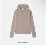 [Unisex] Henry neck hood long sleeves(3color)