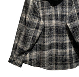 Allen crack check hood shirt
