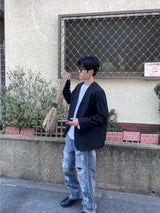 バランス襟なしジャケット