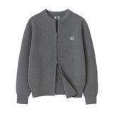 [With Brooch] RÉSERVE 2-WAY OVER FIT ZIP KNIT CARDIGAN (3color)
