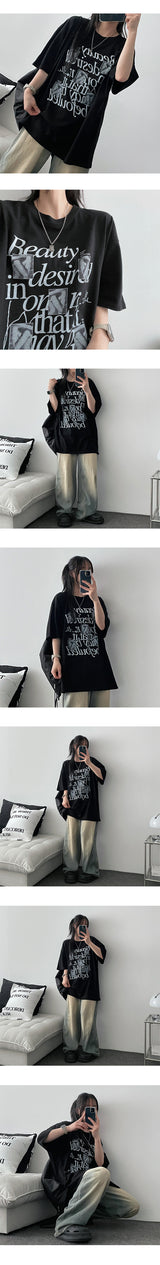 Angf vintage short-sleeved T-shirt