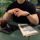 ルックオールデイリネンケーブルショートスリーブニット