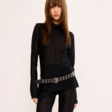 See-through Body Top - Black