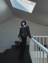 Kati Real Raccoon Fur Leather Jacket