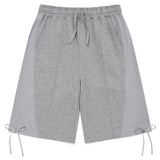 COLOR MIX RIBBON HALF PANTS [MELANGE GRAY]