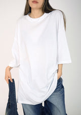 (UNISEX)ivory boxy T