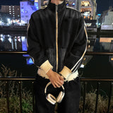 LMN キューブダメージラインデニムジップアップ (2 colors)