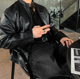  Wayne Biker China Leather Jacket