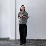 折り返し付きスーツパンツ