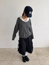 サイド リボン ラップ パンツ