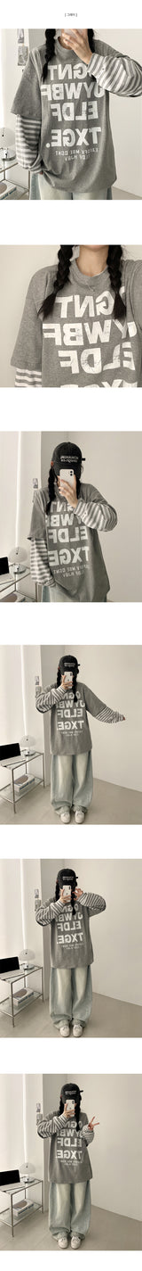 ジェドクラックダンガラレイヤードロングスリーブTシャツ