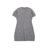 RIBBON PUFF KNIT DRESS (2COLORS)