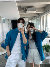 [Unisex] イーザースタンダードリネンシャツ/ 8 カラーズ