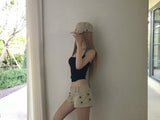 double square halter top(4 color) 