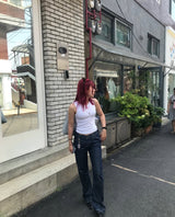 ホースノースリーブTシャツ (White)