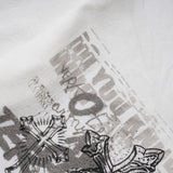 Cross Print ボートネックTシャツ 232790406