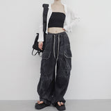 Bonhe See-Through Knit Hooded Zip-Up