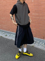 Snap Hooded Nylon Vest 3C