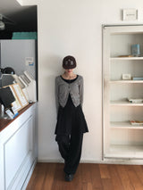 Formal Layered Pleated Skirt Pants (2c)