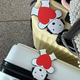 lover puppy luggage tag