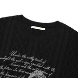 コレクションプリンテッドスカロップニット [BLACK]
