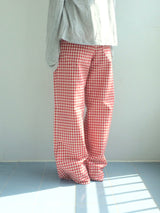 Heart Pocket Check Pants