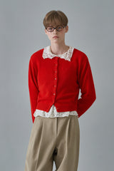 Rose half neck top_black