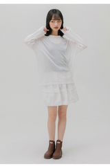 シー スルー リップ ティーシャツ (WHITE)