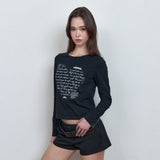 C LOVE LETTER GRAPHIC T-SHIRT_BLACK
